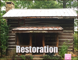 Historic Log Cabin Restoration  Hodges, Alabama